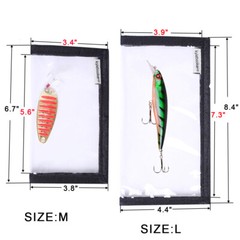 Lure Wraps PVC Clear Window includes 4 Packs Fishing Lure Wrap Lure Cover Jacket