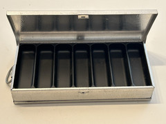 VTG UMCO Corp. Model B-10-1F1 2 Sided Aluminum Tackle Box – Clean Dent Free