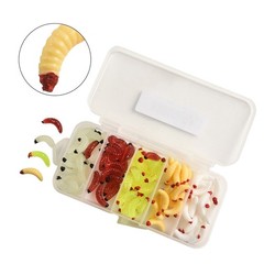 Lifelike False Bread Worm Bait for All Fishing Environments Pack of 100pcs