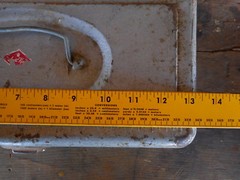 Vintage Fishing Tackle Box Shelf Silver Sport King Fisherman Rusted