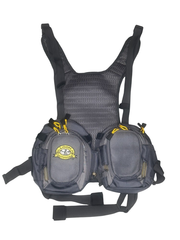 Loon Outdoors Fly Fishing Chest Pack Vest NWT RARE Discontinued Gray Tackle