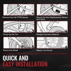 TPMS Sensor Toyota, 315MHz Tire Pressure Monitoring System Sensor fit for Toy…