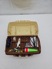 Plano Model PLA000337 2 Tray Tackle Box with Fishing Tackle And Tools