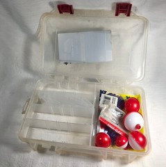 PLANO PROLATCH STOWAWAY BOX fishing luck-e-strike blue worms bobbers 3600 series