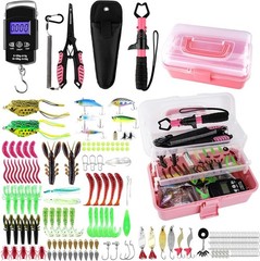 Vibrant Pink Fishing Tackle Box Set – Tools for Freshwater & Saltwater Anglers