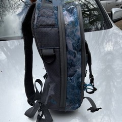 H2OX Ethos Fishing Backpack Black Blue Gray Shoulder Strap 2 Pockets