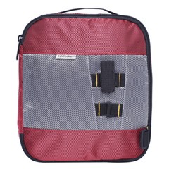 Fishing Worm Storage Wrap Binder with 10 Plastic Bags,Soft Bait Binder Bag