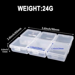 2PC- Fishing Tackle Box Tackle Utility Boxes Plastic Box 2PCS-HOOK BOX-6C