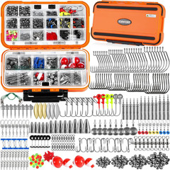 187/343Pcs Fishing Accessories Kit, Organized Fishing Tackle Box with Tackle Inc