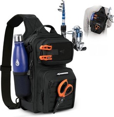 BlowBak Lightweight Tactical Fishing Sling Bag – Water-Resistant Gear Storage