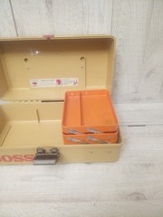VTG Bass Boss Old Pal Woodstream 6200 Spinner Tackle Box Fishing Storage FISH