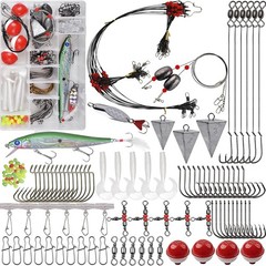Saltwater Fishing Tackle Kit,131pcs Surf Fishing Gear with Saltwater Fishing …