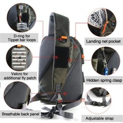 Fly Fishing Slings Pack Fishing Tackle Storage Bag Chest Pack Single Shoulder