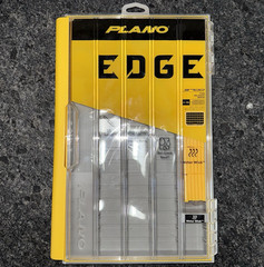 Plano EDGE 3700 Thin Utility Box Water Wick Yellow/Gray/Clear PLASE371