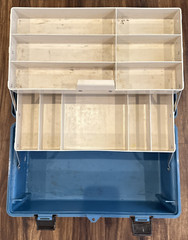 Vintage Flambeau 1822 Adventurer 3 Tray Fishing Tackle Box – Double Latch -VHTF