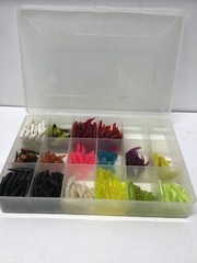 Plano Molding Co. Fishing Tackle Tray 7.25”x11” With Plastic Swim Baits #9