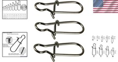 Efficient Fishing Tackle with 100 Duo Lock Snaps – Size 0-8, for All Anglers