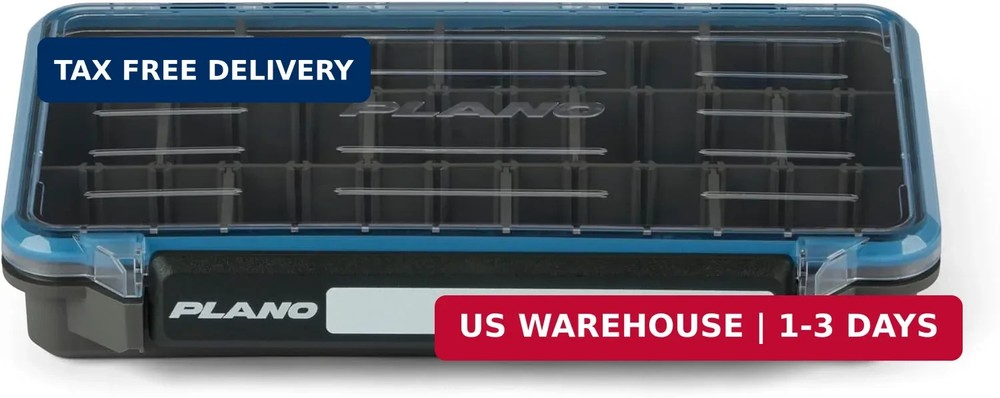 StowAway 3600 Waterproof Stow Tackle Box, IPX7 Waterproof Rating, with Rustricor