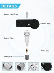 6F2Z1A189A Tire Pressure Sensors 315MHz TPMS for Ford 2005-2011 Escape Edge E…
