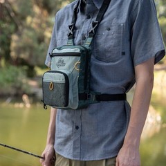 Fly Fishing Tackle Bag Chest Pack Soft-Sided Small Sagebrush Polyester Outing