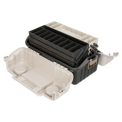 Plano 6-Tray Hip Roof Large Tackle Storage Box, Green/Sand