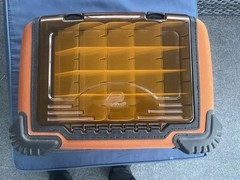 Orange Plano Tackle Case Bag, Broken Zipper Pull Tabs G