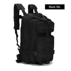 30L Outdoor Military Black Tactical Rucksack Backpack Camping Hiking Travel Bag
