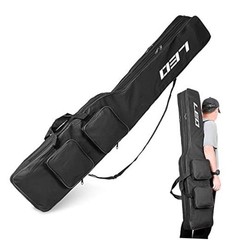 Fishing Tackle Storage Bag – 130cm/4.27ft Portable Rod & Reel Dark Black
