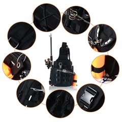 Fishing Backpack Fishing Bag With Tackle Box Compact Fishing Tackle Bag Fishing