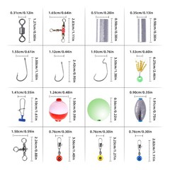 239pcs Fishing Accessories Kit Including Fishing Tackle Box Fishing Hooks BTNN