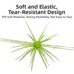 6 Pack Floating Sea For Urchin Lure TPE Soft Bait for Freshwater Saltwater