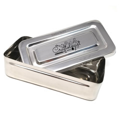 Engraved Craftologist Design Art & Craft Essentials Steel Box for Creative Minds