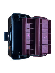Flambeau Outdoors 2-Tray Plastic Tackle Box Purple/Black 13x8x6 in