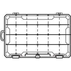 Tackle Box Storage W/ Zerust Corrosion Protection 15 Dividers Utility Fishing