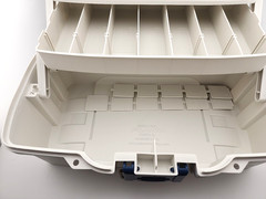 Plano 2-Tray Tackle Box with Dual Top Access, Blue Metallic/Off White, Premium