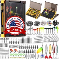 Juego De Caja De Aparejos De Pesca De Carpa De 356 Piezas, Kit De Accesorios De.