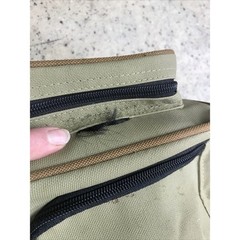 Sport Fisher Fishing Carry Bag – Missing Straps Brown Canvas Zippered Fast Ship!