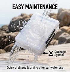 Fishing Lure Box Double-Sided: 3 Packs Large Saltwater Lure Storage Tackle Bo…