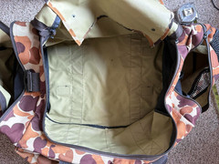 Hodgman Large Camo Fishing Hunting Duffel Gear Bag Multi Pocket