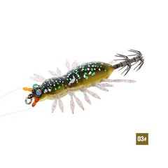 Squid Jig EGI 5.5cm 8.9g UV Glow Jumping Shrimp Design for Night Fishing