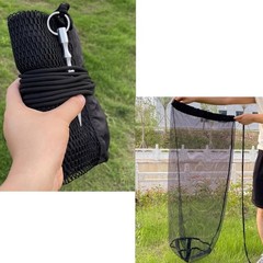 1Pcs Fishing Bag Collapsible Fish Collection Bag Portable Nylon Fishing Net