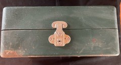Vintage Grip-Loc Green Metal Tackle Box, Walton Products USA- w/ Key | FREE S&H