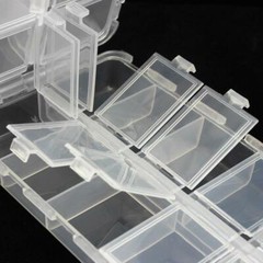 20 Compartments Fishing Tackle Box Lures Baits Hooks Beads Earring Storage Case