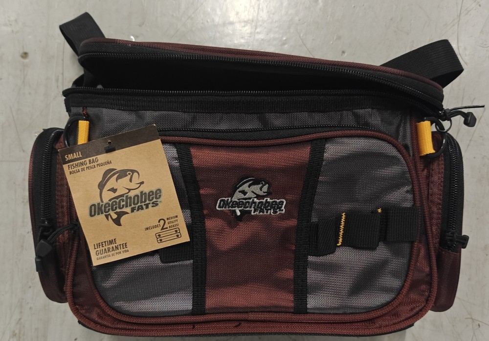 Okeechobee Fats Small Soft-Sided Tackle Bag Red Or Blue-Utility Boxes Included