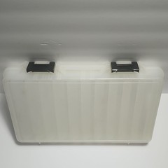FTO Elite plano Clear Plastic Tackle Box Hard Case with 10 Dividers