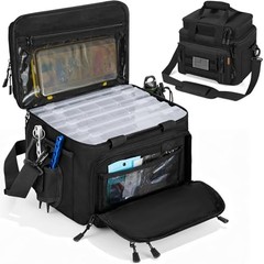 Fishing Tackle Bag – Holds 3400-3600 Size Tackle Boxes () | Fit Black Bag Only