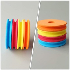 1 Set Compact Eva Fishing Spools for Line Storage and Rigging Accessories