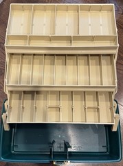 Vintage Plano Three Tray Tackle Box XL 6800 Series Made in the USA