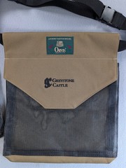 Vintage Orvis USA Greystone Castle Mesh Fishing Wading Shoulder Bag & Pouch Set
