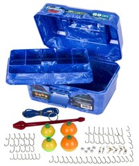 355BMT Big Mouth Tackle Box 89 Pcs Kids Tackle Box Kit Purple 8.75 inches
